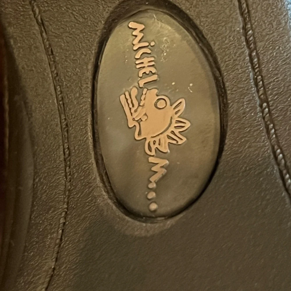 Michel M. Brown Handcrafted Leather Comfort Durable Shoes, Size 9